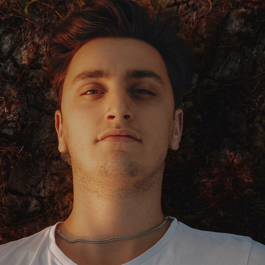 A man resting with eyes closed